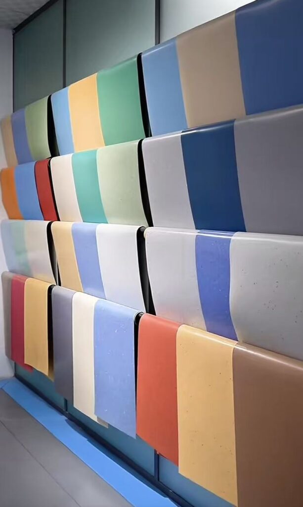 Optical brightener for PVC flooring